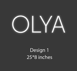 Olya Customized Neon LED (Please indicate selected color when you check out)