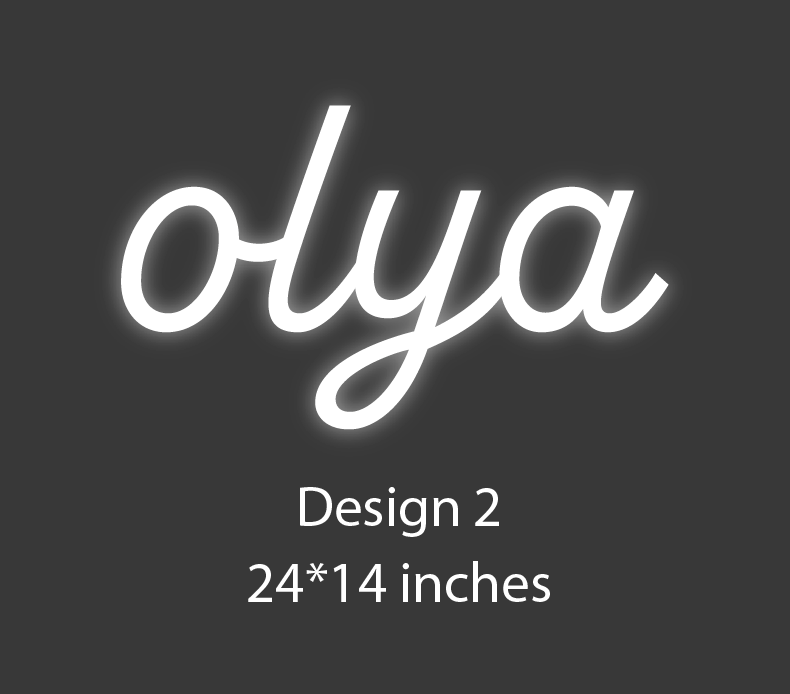 Olya Customized Neon LED (Please indicate selected color when you check out)